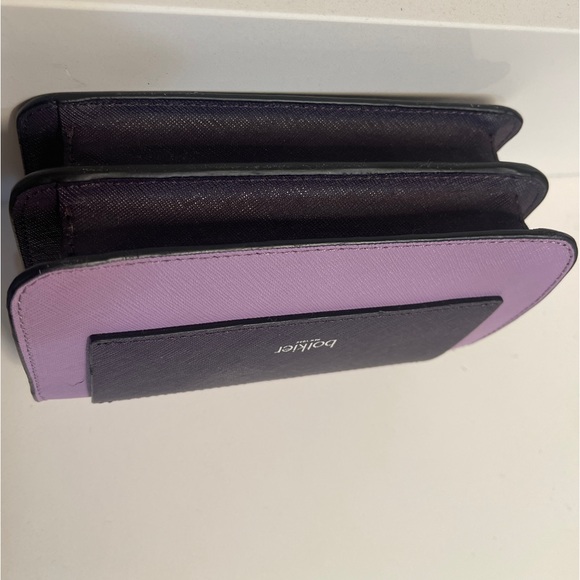 New Botkier Cobble Hill Woman's Leather Belt Bag, Purple Combo Adjustable Strap - Picture 6 of 10